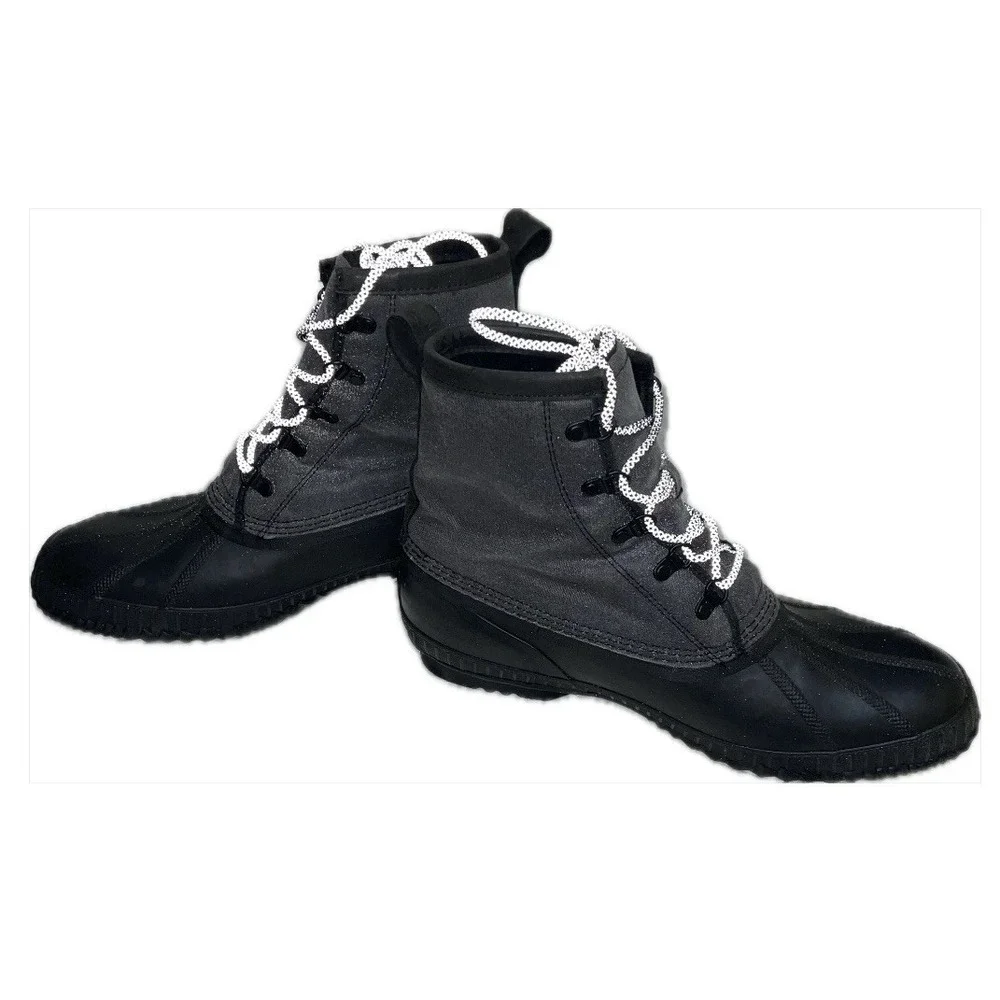 Sorel Mens Waterproof Boots Major Black NM2605-010 US 13 Rubber Lace Up Boots
